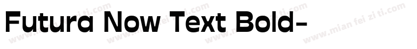 Futura Now Text Bold字体转换